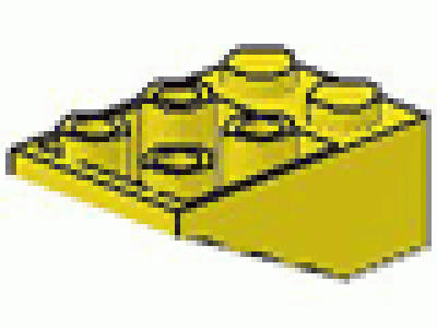 Schrägstein 33° 2x3 gelb