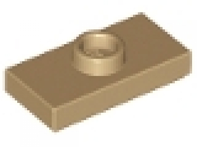 Fliese mit Knopf Konverterplatte 3794 dunkeltan