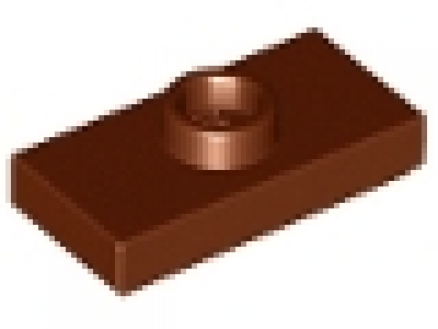 Fliese mit Knopf Konverterplatte 3794 rotbraun