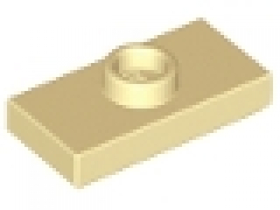 Fliese mit Knopf Konverterplatte 3794 tan