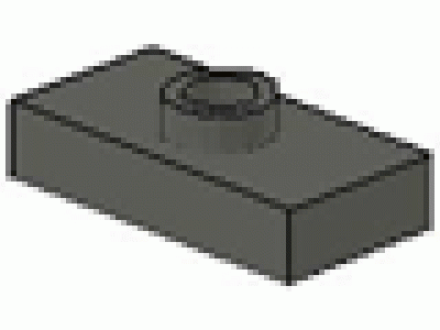 Platte 1x2 dunkel grau 8 Stück # 3794 Lego Konverter Fliese 