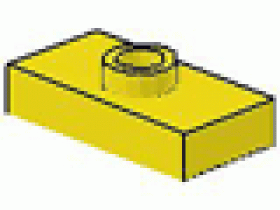 Fliese mit Knopf Konverterplatte 3794 gelb neu