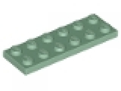 Lego Platten 2x6 sandgrün