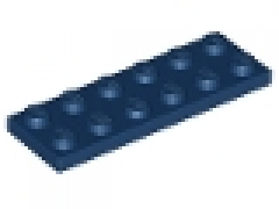 Lego Platten 2x6 dunkelblau