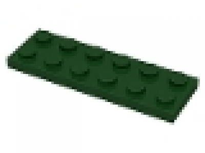 Lego Platten 2x6 dunkelgrün 3795 neu