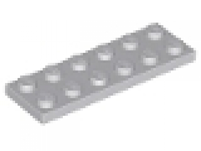 Lego Platte 2x6 neues hellgrau neu