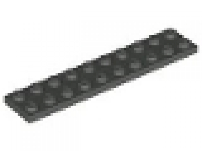 Lego Platten 2x10 altes dunkelgrau