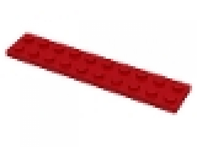 Lego Platte 2x10 rot neu