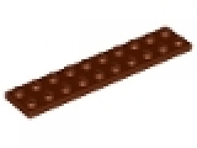 Lego Platten 2x10 rotbraun 3832