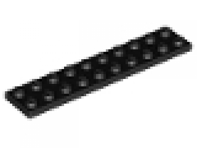 Lego Platten 2x10 schwarz