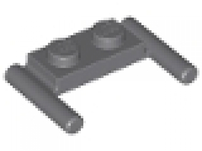 Platte mit Doppelgriff 3839b neues dunkelgrau 1 x 2 neu