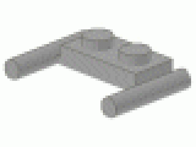 Platte mit Doppelgriff 3839b altes hellgrau 1 x 2