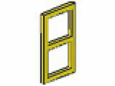 Fenstereinsatz für 1x4x3-Fenster gelb