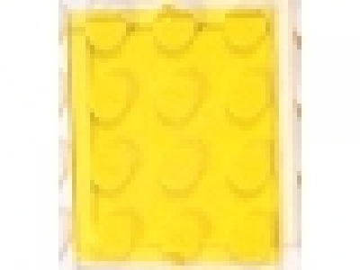 Glaseinsatz für Fenster 4x3 tr gelb
