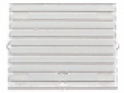 Glass for Window 1 x 4 x 3 with 9 White Stripes Pattern (Sticker