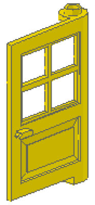 Haustür 1x4x5 gelb