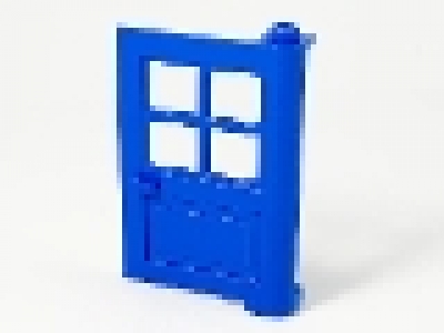 Haustür 1x4x5 blau