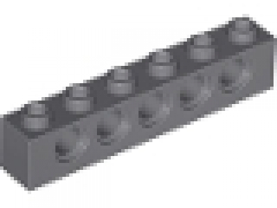 Technikstein 1x6 neues dunkelgrau neu