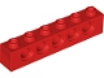 Technikstein 1x6 rot