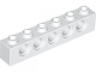 Technikstein 1x6 weiß neu