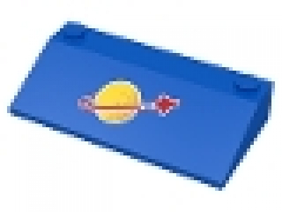 Lego Dachstein 23°  3 x 6 blau 3939p90