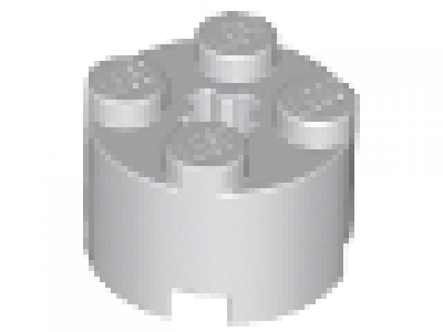 Rundstein 2x2x1 neues hellgrau