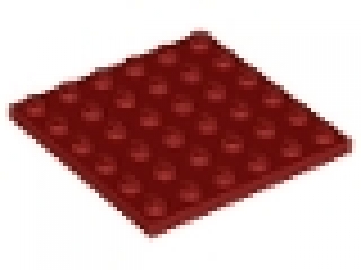Platte 6x6 dunkelrot