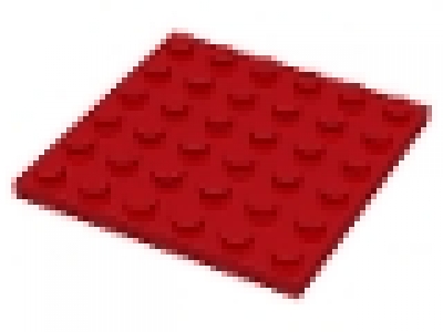 Platte 6x6 rot