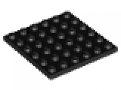 Platte 6x6 schwarz