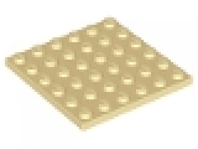 Platte 6x6 tan