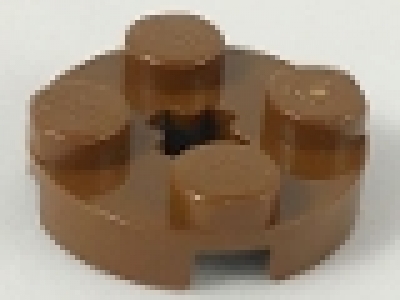 Rundplatte 4032 altes braun 2 x 2 x 0,33