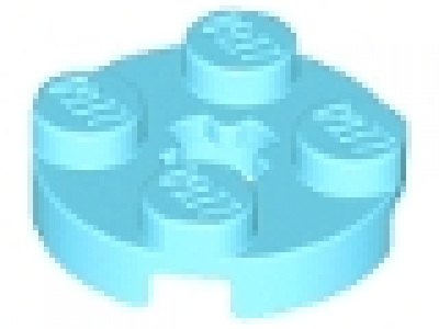 Rundplatte 4032 mittelazure 2 x 2 x 0,33