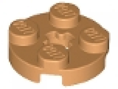 Rundplatte 4032 nougat 2 x 2 x 0,33