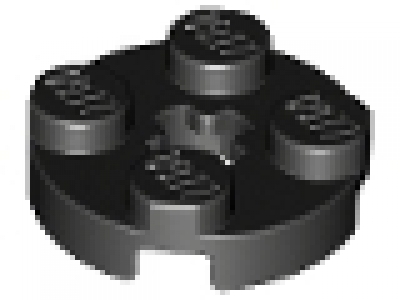 Rundplatte 4032 schwarz 2 x 2 x 0,33