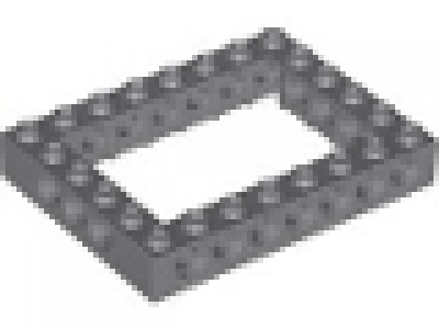 Lego Technik Lochbalkenrahmen neues dunkelgrau 6 x 8