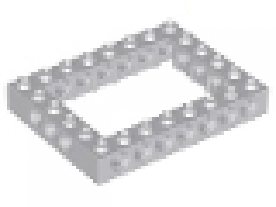 Lego Technik Lochbalkenrahmen neues hellgrau 6 x 8
