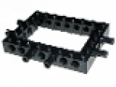 Lego Technik Lochbalkenrahmen  6 x 8 schwarz, it festen Pins
