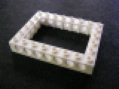 Lego Technik Lochbalkenrahmen 6 x 8 weiß