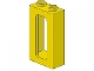 Zugfenster gelb 1 x 2 x 3 mit Glas tr klar