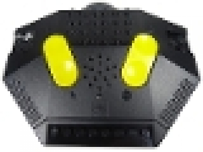 Electric, Train 9V RC Train Remote Control, Dark Bluish Gray Bottom, Yellow Buttons
