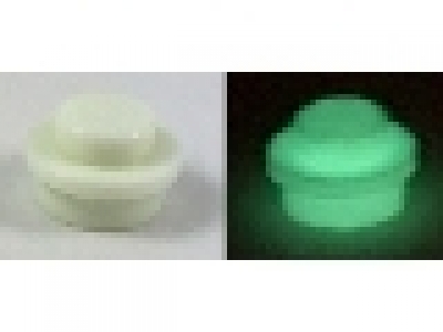 Rundplatte 1 x 1 x 0.33 Glow In Dark White 4073
