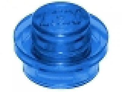 Rundplatte 1 x 1 x 0.33 tr dunkelblau 4073