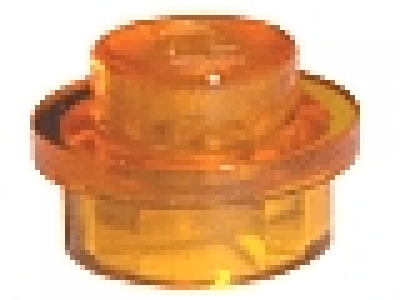 Rundplatte 1 x 1 x 0.33 tr orange 4073
