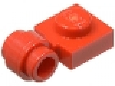 Platte mit Rohrclip 4081 rot