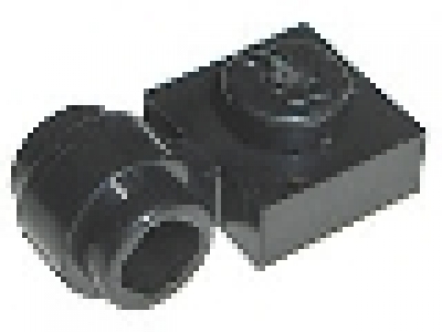 Platte mit Rohrclip 4081 schwarz