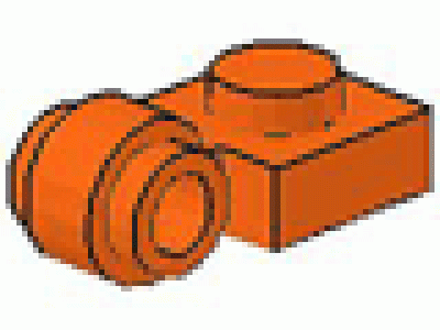 Platte mit Rohrclip 4081 orange