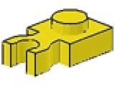Platte mit vertikal Clip 4085 gelb