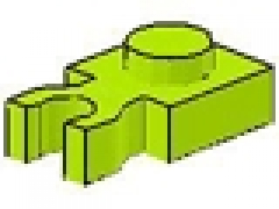 Platte mit vertikal Clip 4085 lime