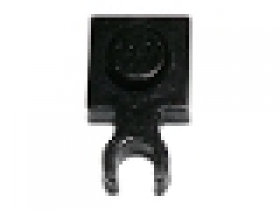 Platte mit vertikalem Clip 4085a schwarz