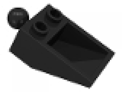 Slope, Inverted 33 3 x 2 Hollow with Tow Ball (Arm Piece)4089, schwarz